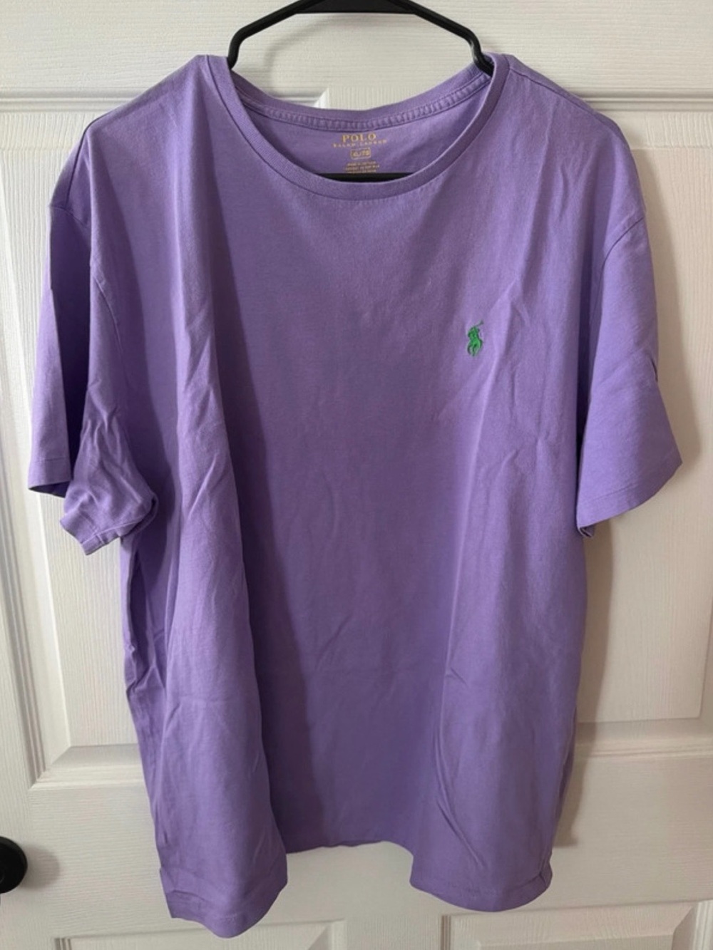 Ralph Lauren Lavender Short Sleeve Crew Tee with Green Pony